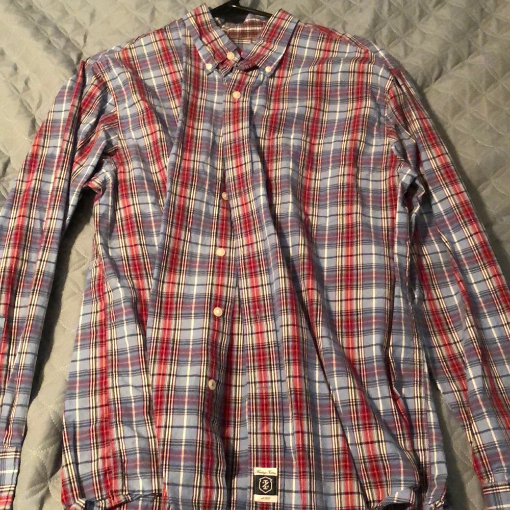 Plaid button down